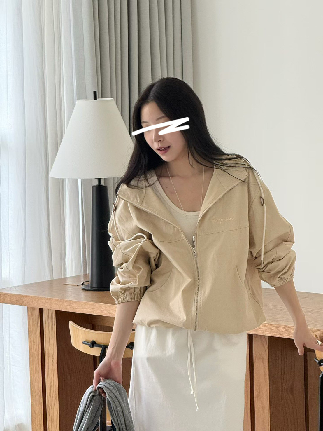 B11.馬卡龍連帽防風外套