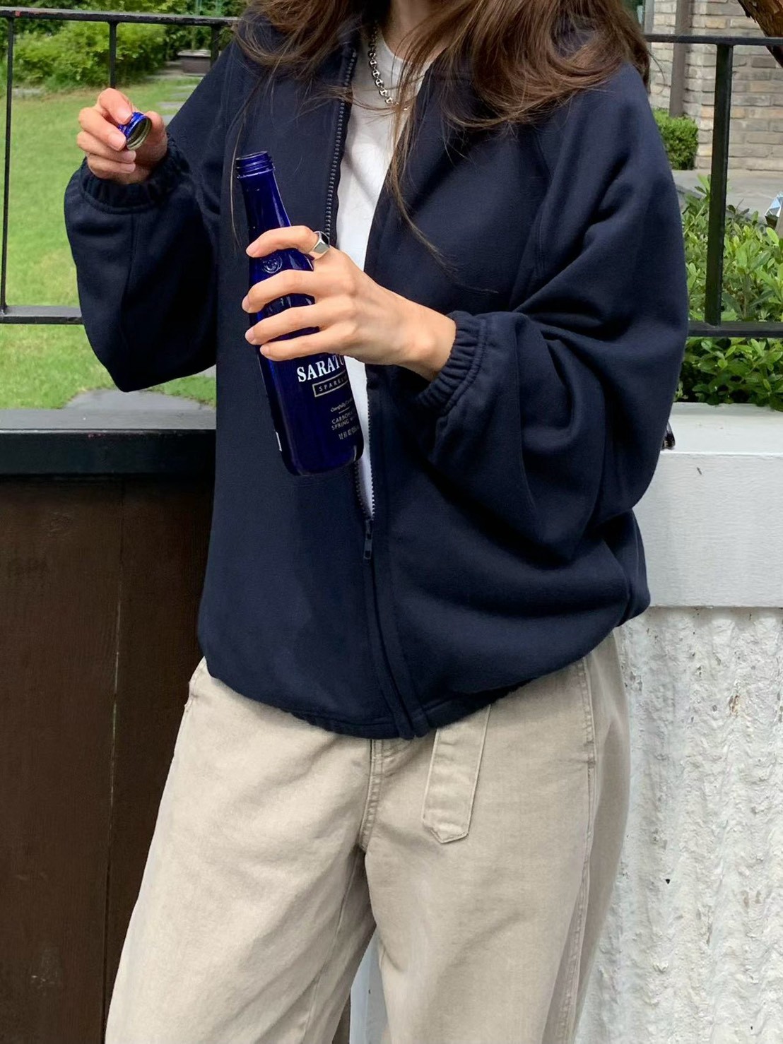 B92.纖瘦家初秋簡約連帽外套