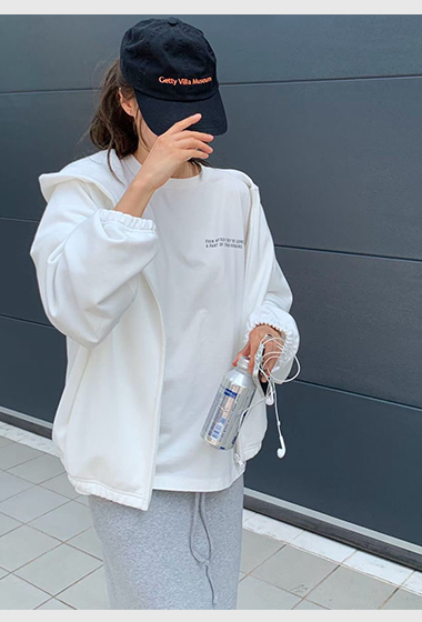 B92.纖瘦家初秋簡約連帽外套