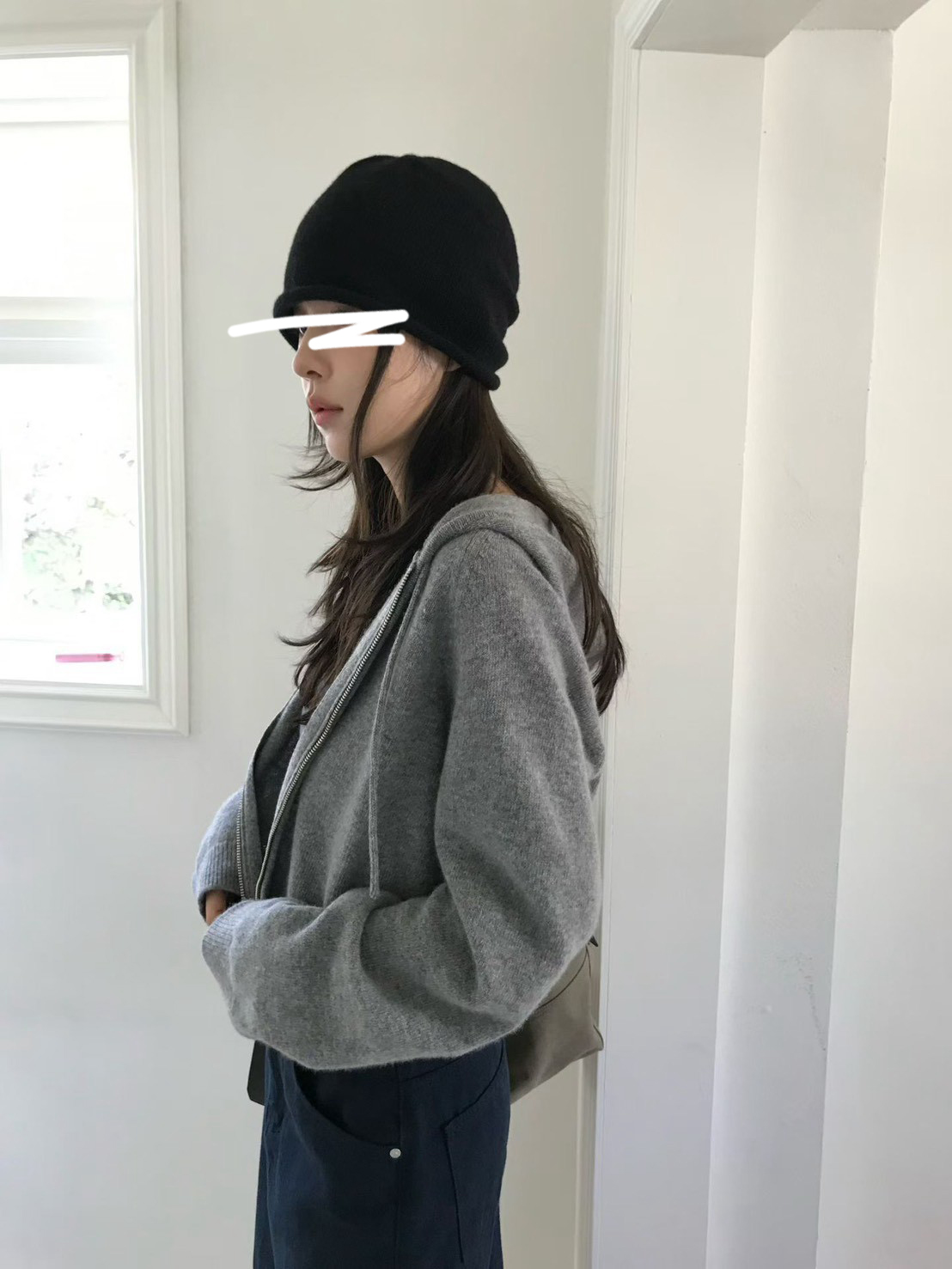A06.小V家百搭拉克蘭連帽毛衣外套