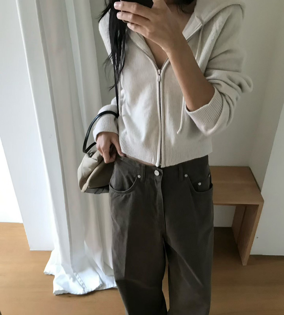 A06.小V家百搭拉克蘭連帽毛衣外套