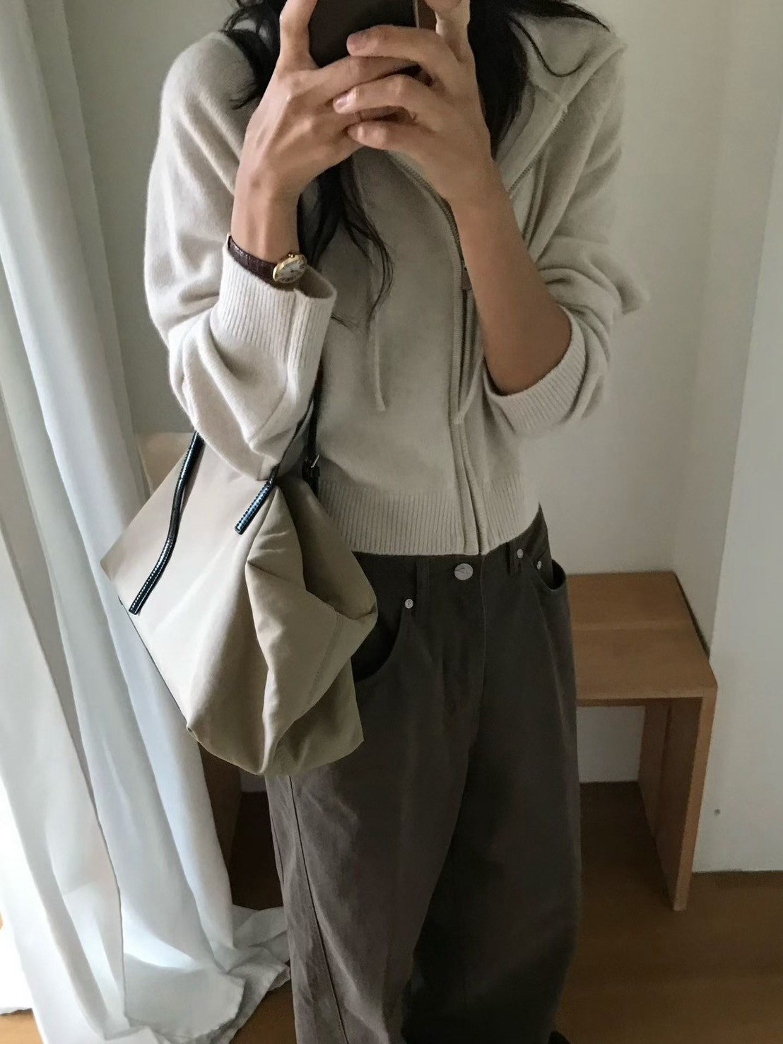 A06.小V家百搭拉克蘭連帽毛衣外套
