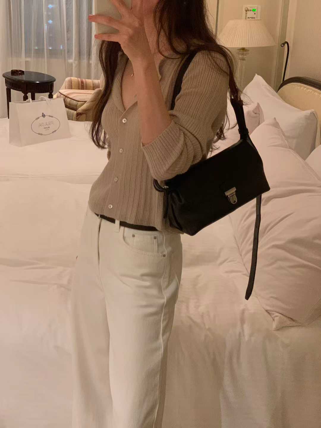 B79.顏值家漸變坑條馬海毛小外套