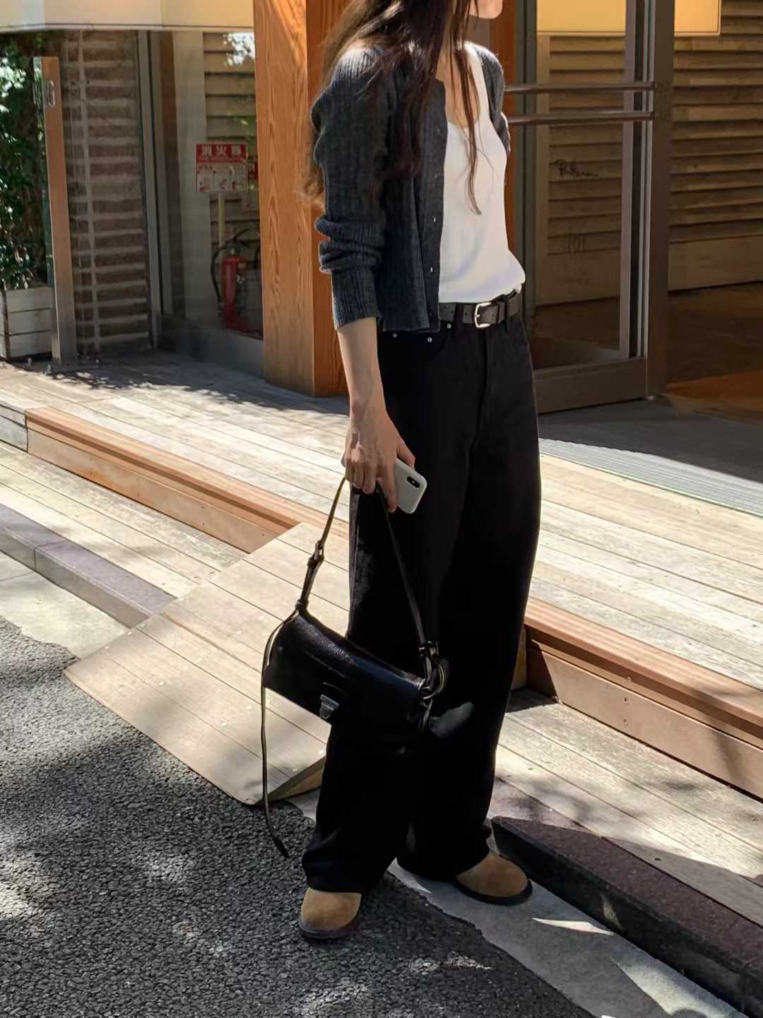 B79.顏值家漸變坑條馬海毛小外套