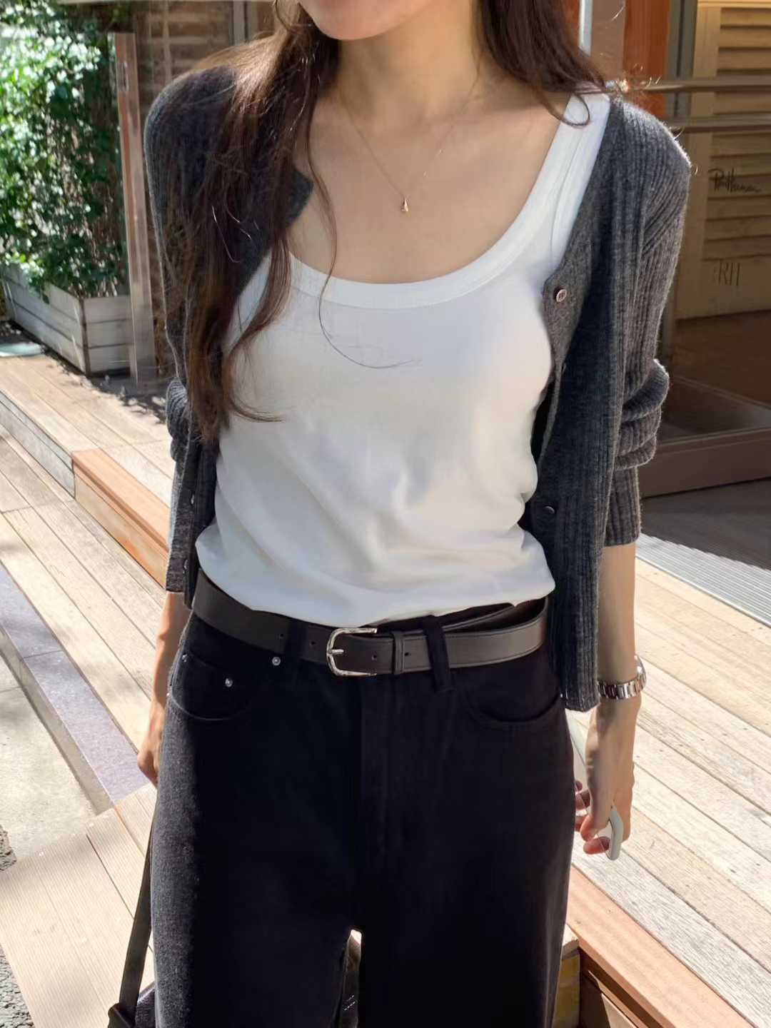 B79.顏值家漸變坑條馬海毛小外套