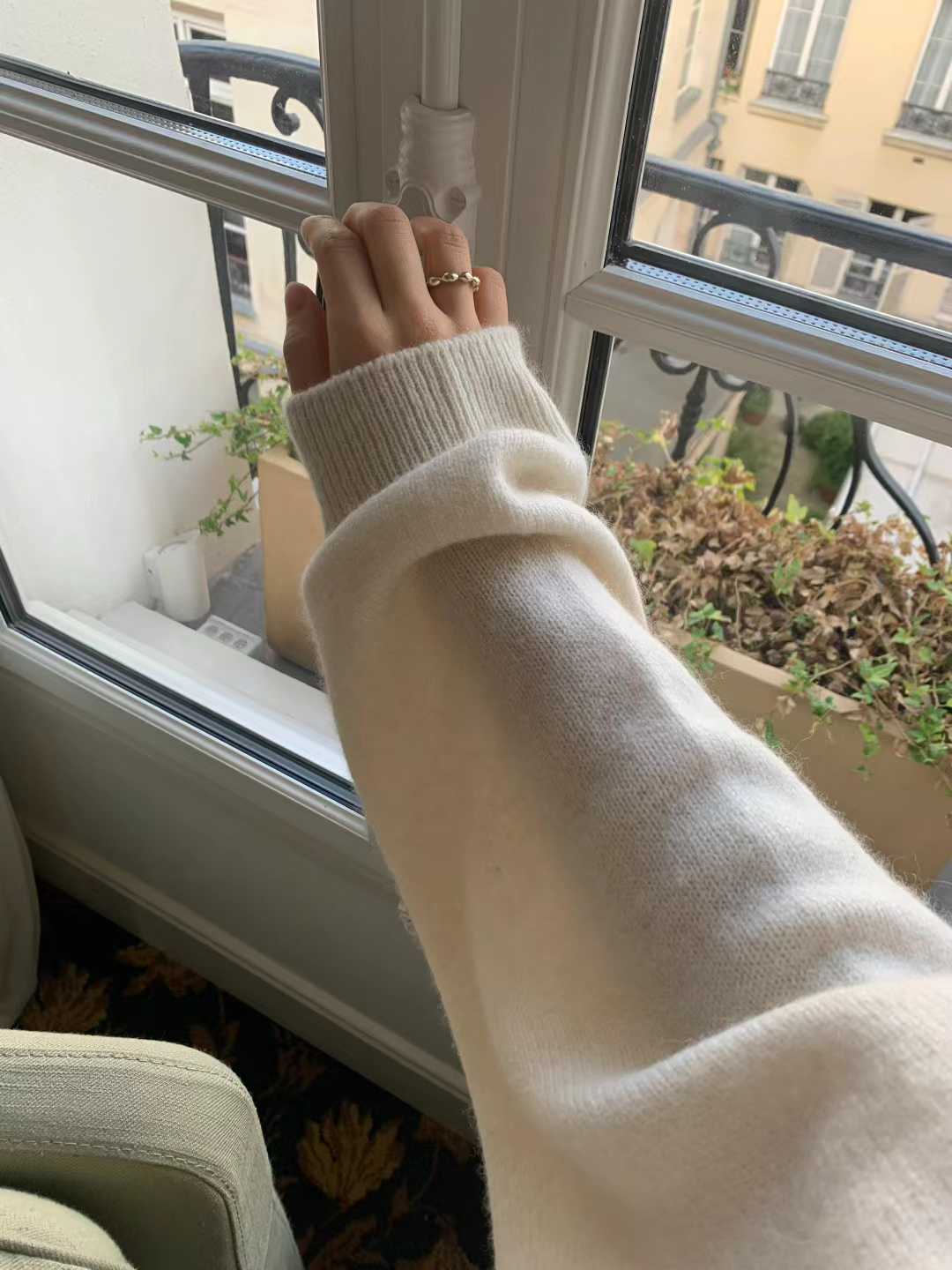 顏值家浣熊羊毛針織外套