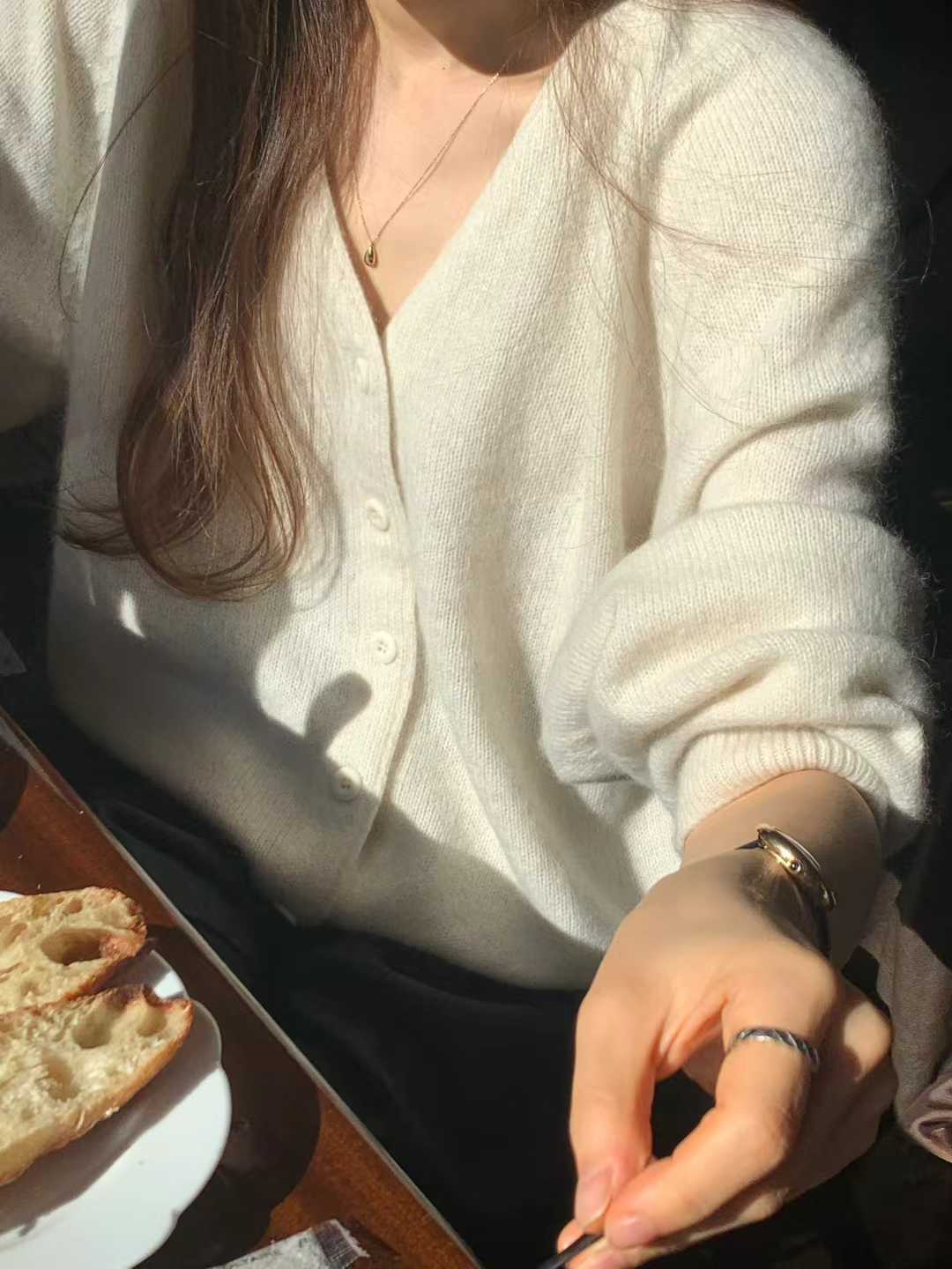 顏值家浣熊羊毛針織外套