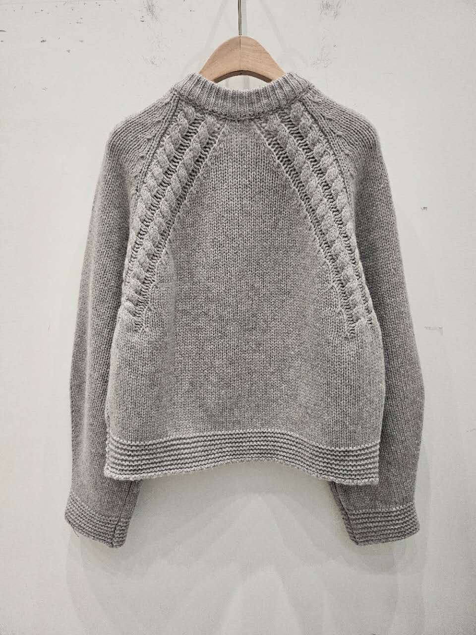 星星家麻花100%WOOL拉鍊外套
