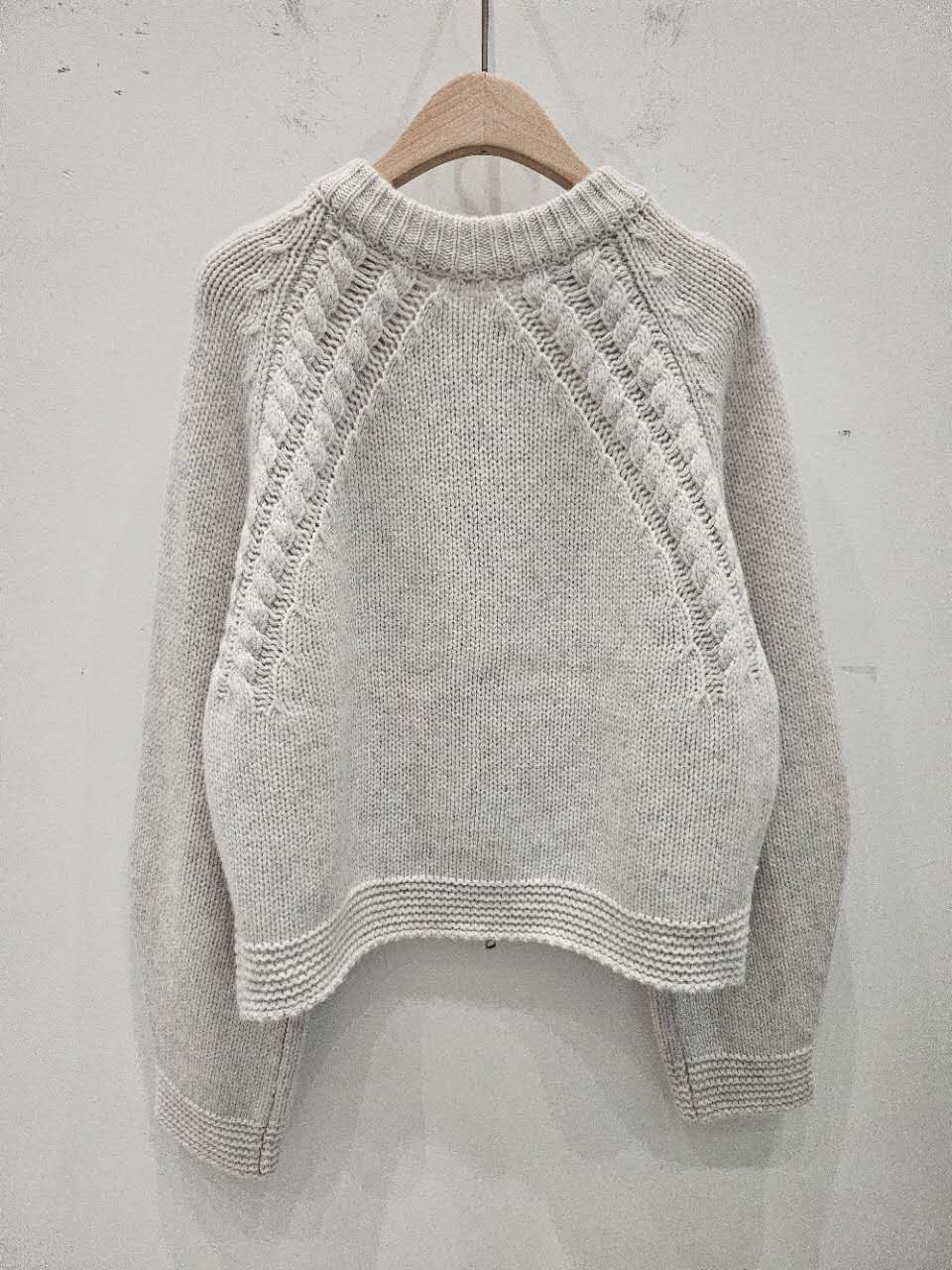 星星家麻花100%WOOL拉鍊外套