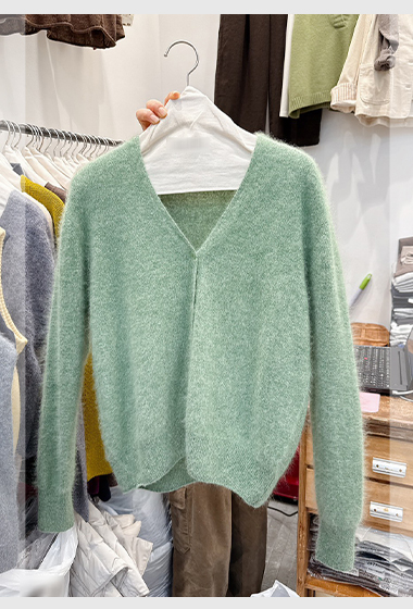 C31.高級手感95%CASHMERE V領毛衣