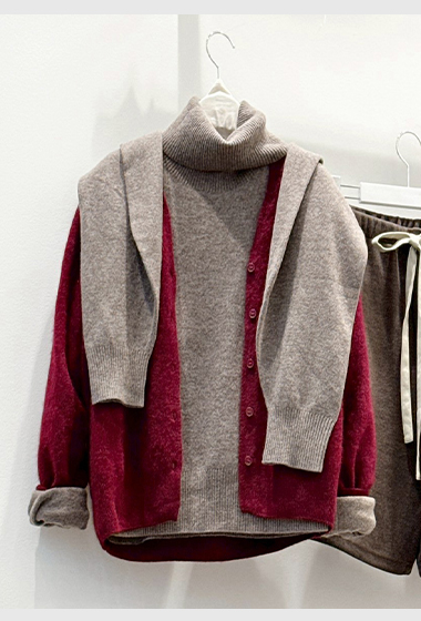 C31.高級手感95%CASHMERE V領毛衣