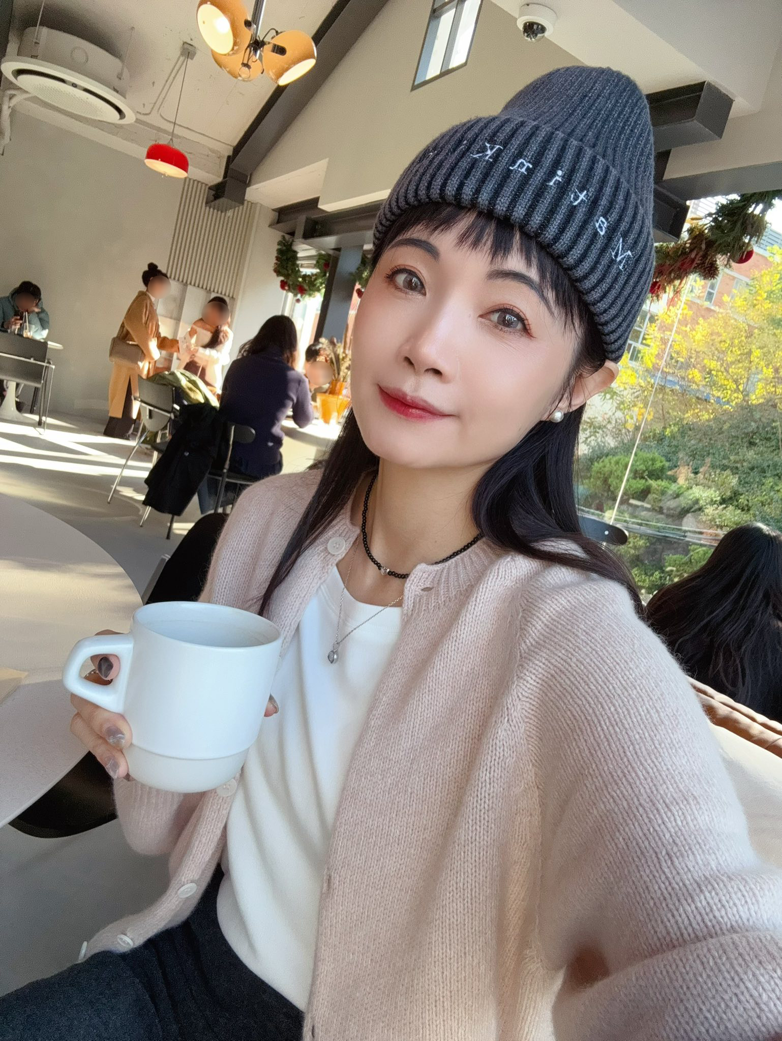 B34.顏值家浣熊混7%CASHMERE無縫外套