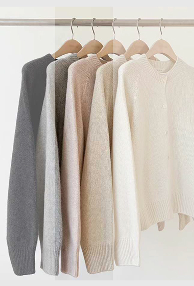 B34.顏值家浣熊混7%CASHMERE無縫外套