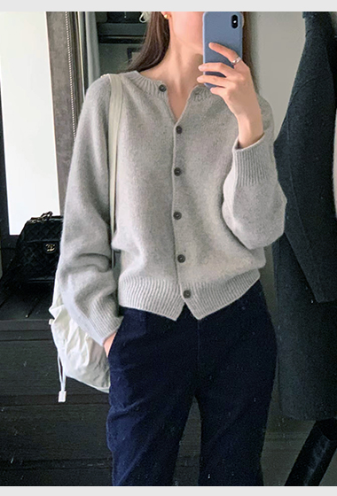 B34.顏值家浣熊混7%CASHMERE無縫外套