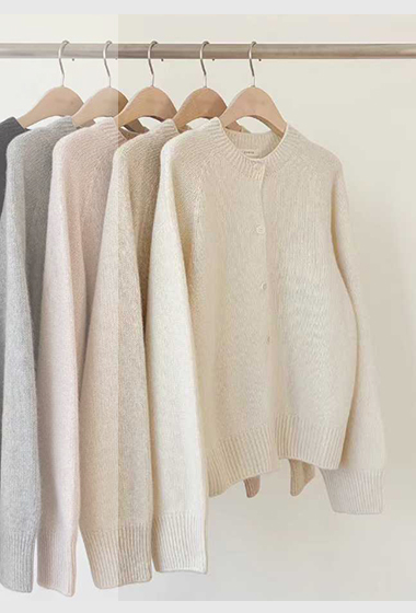 B34.顏值家浣熊混7%CASHMERE無縫外套