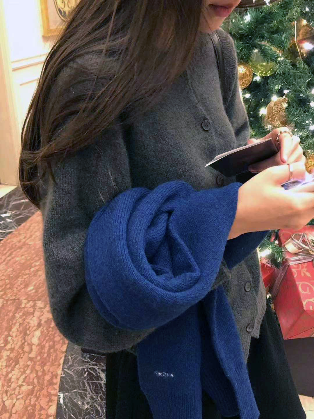 B34.顏值家浣熊混7%CASHMERE無縫外套