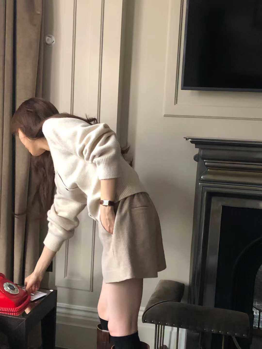 B34.顏值家浣熊混7%CASHMERE無縫外套