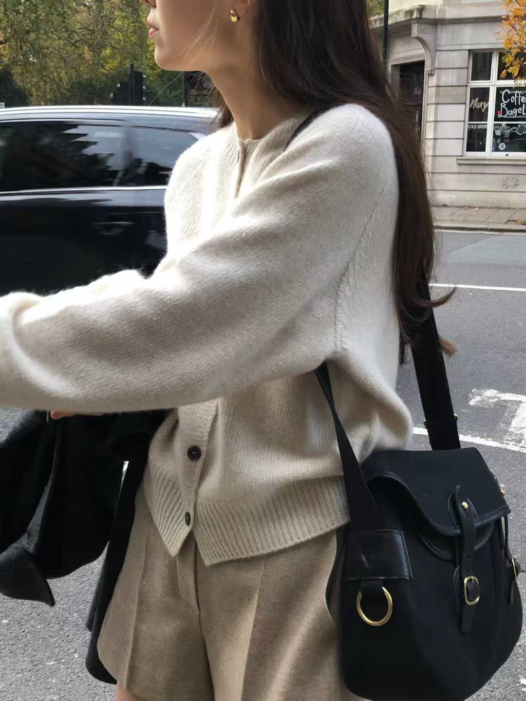 B34.顏值家浣熊混7%CASHMERE無縫外套