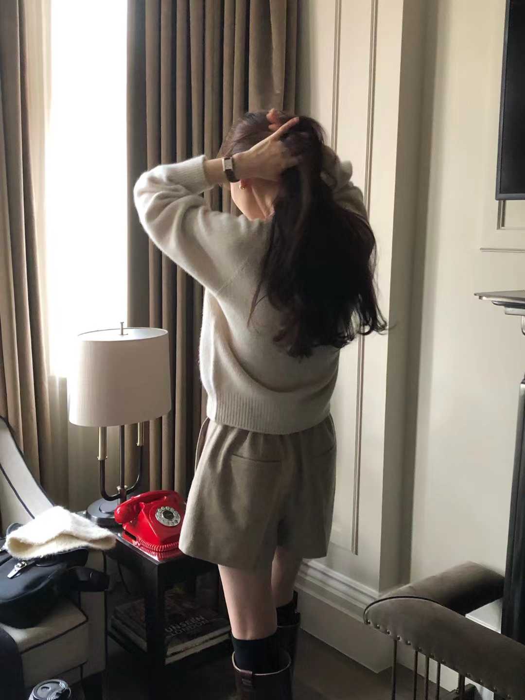 B34.顏值家浣熊混7%CASHMERE無縫外套