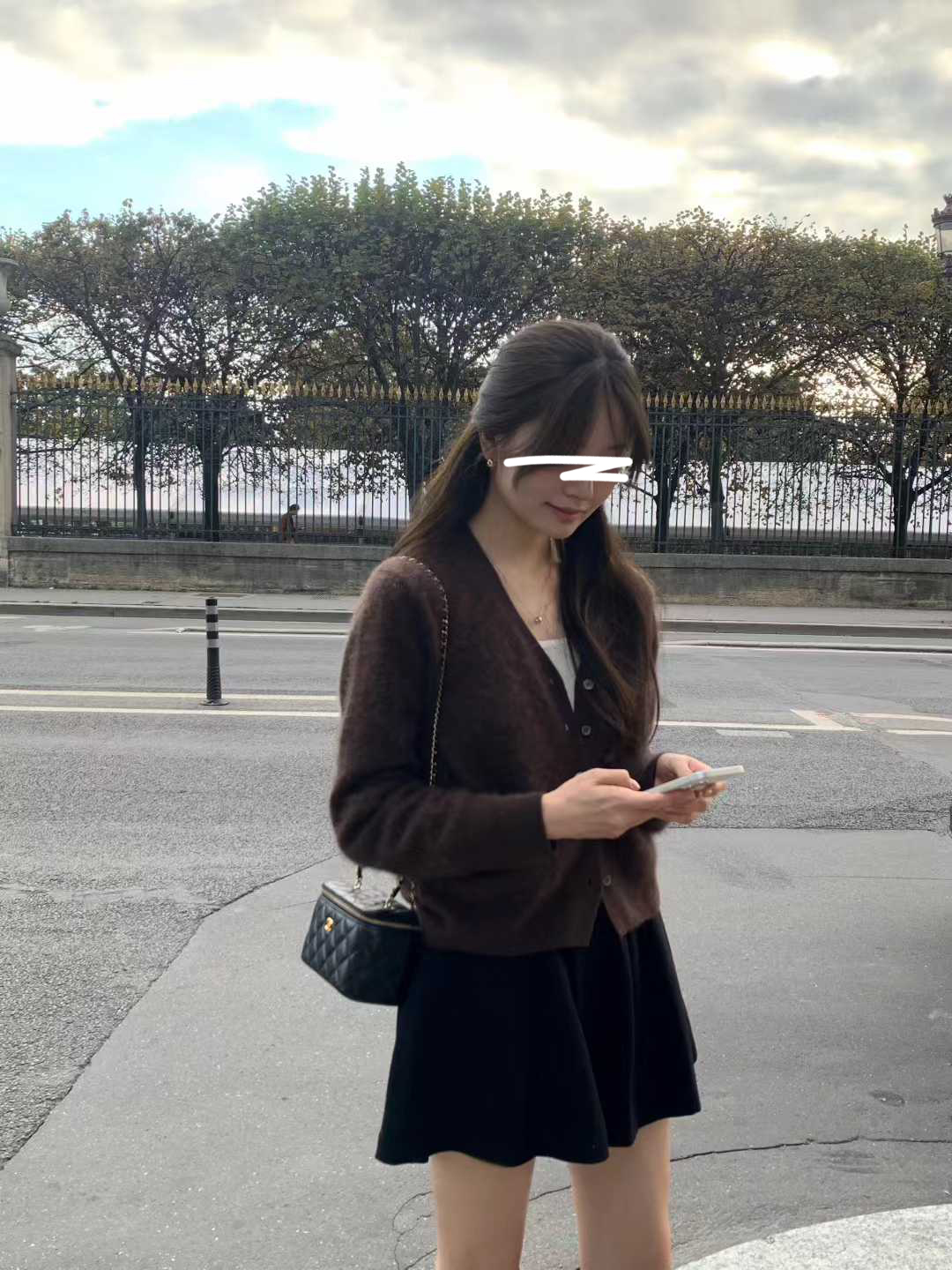 A17.顏值家V領柔美5%CASHMERE小外套