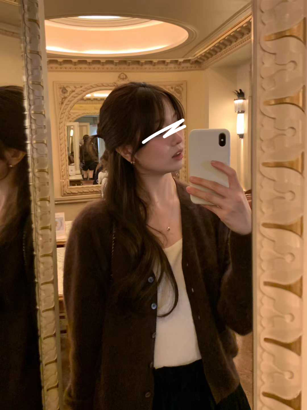 A17.顏值家V領柔美5%CASHMERE小外套