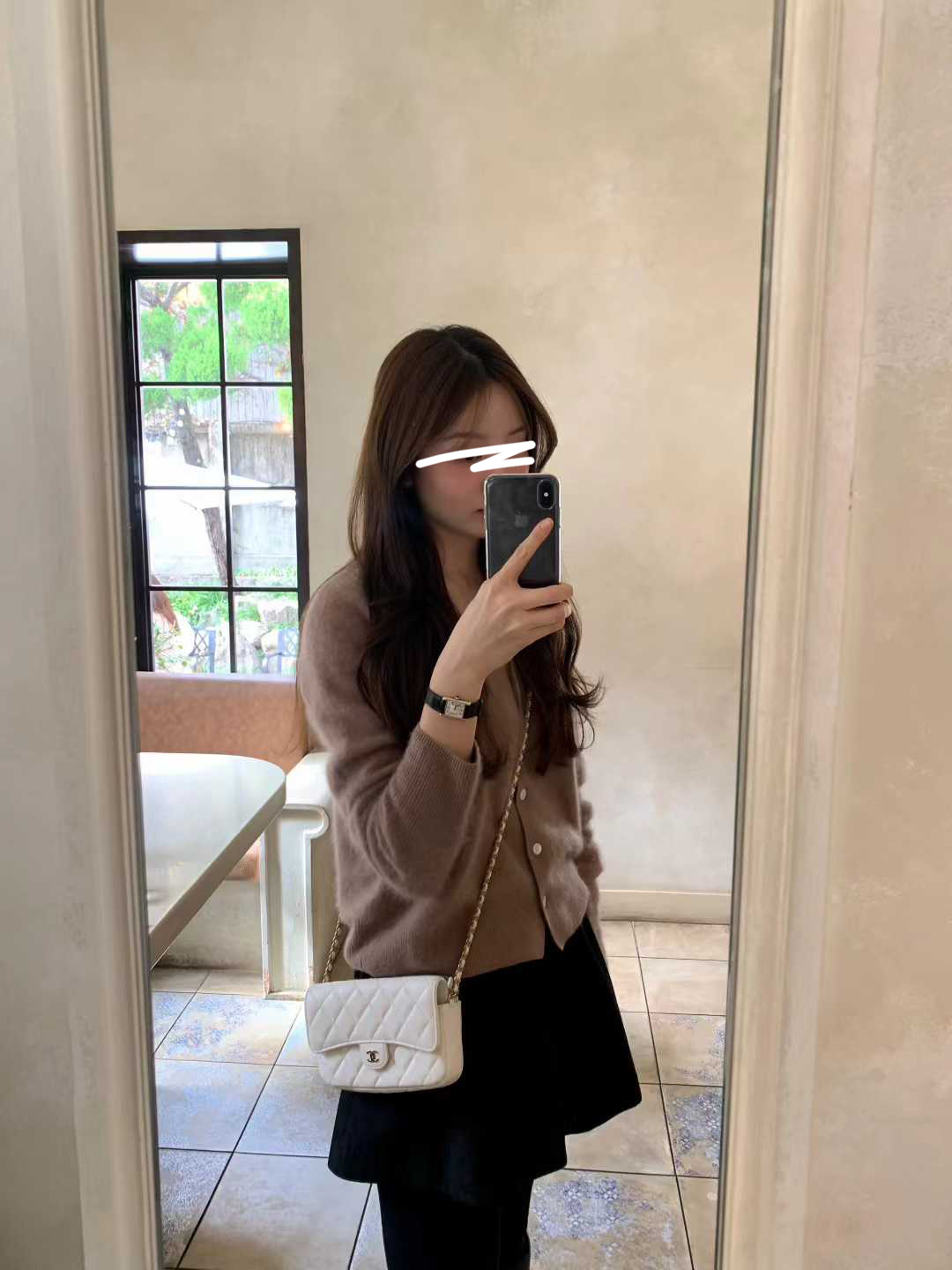 A17.顏值家V領柔美5%CASHMERE小外套