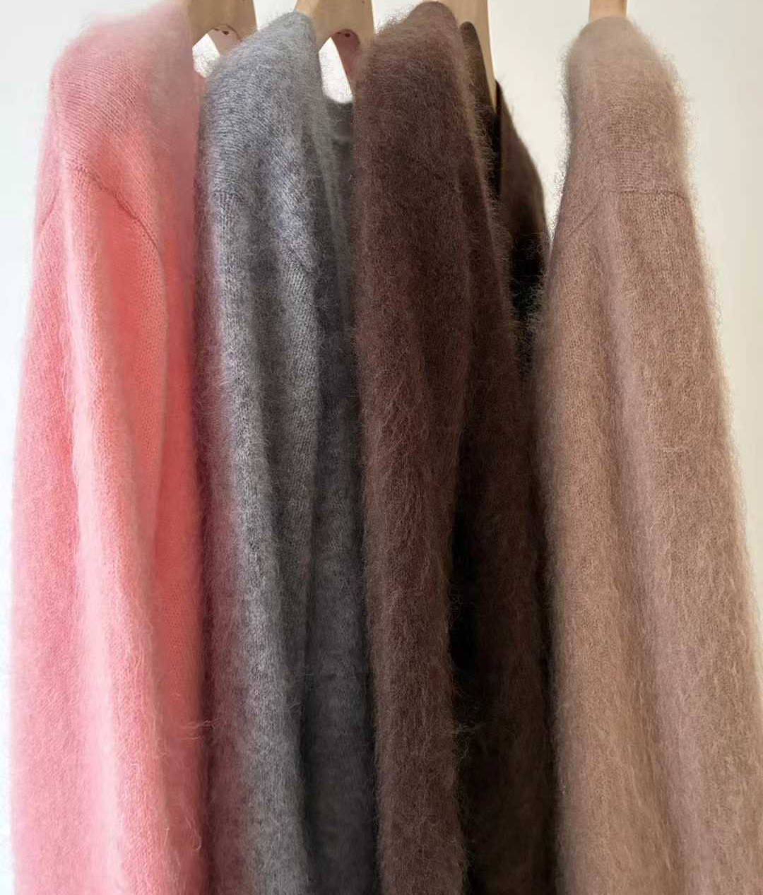 A17.顏值家V領柔美5%CASHMERE小外套