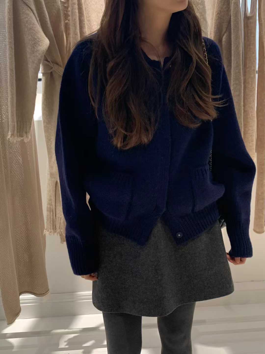 A54.顏值家日系翻領針織外套