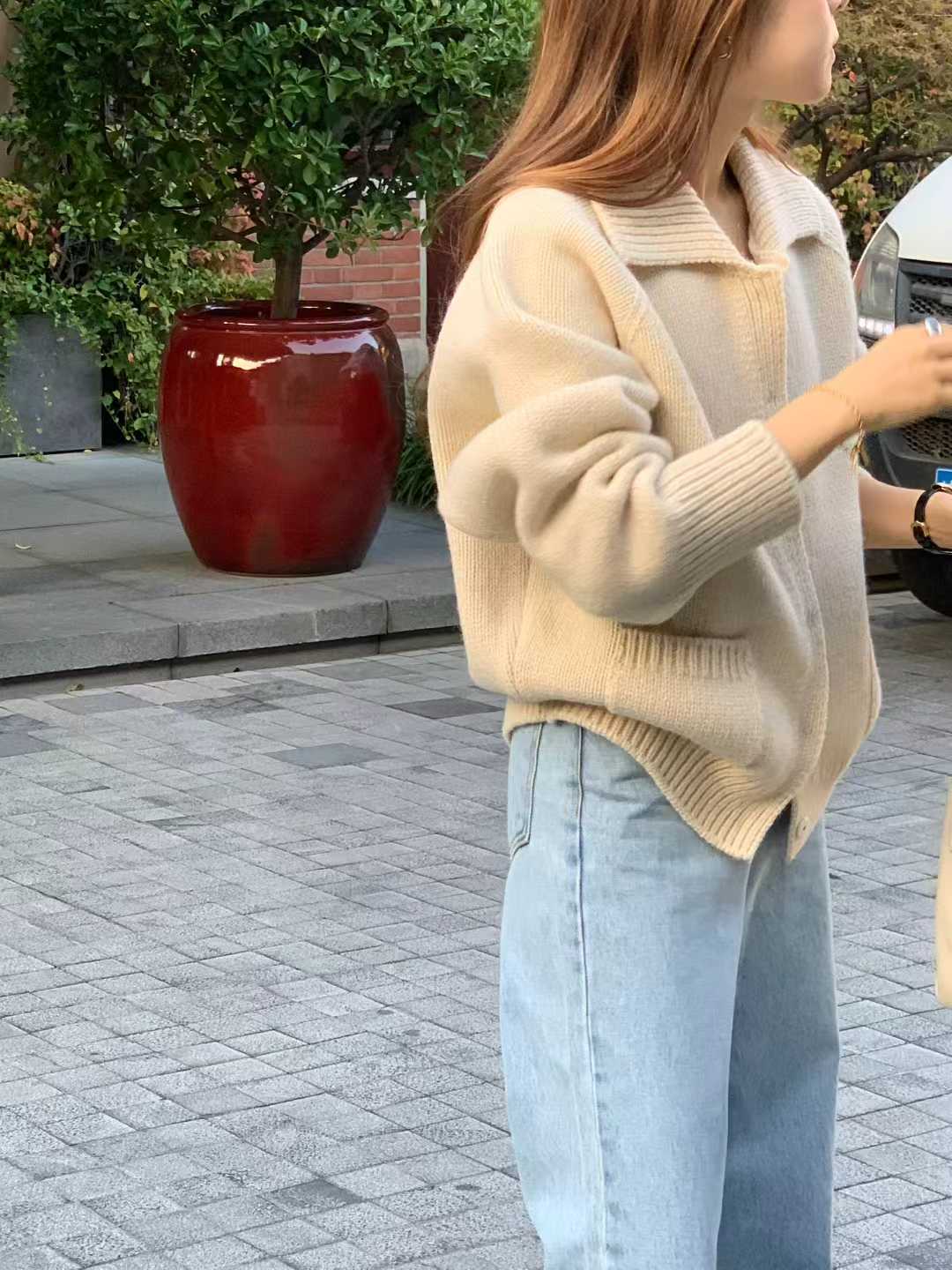 A54.顏值家日系翻領針織外套