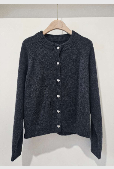 B62.星星家愛心銀釦羊絨小外套