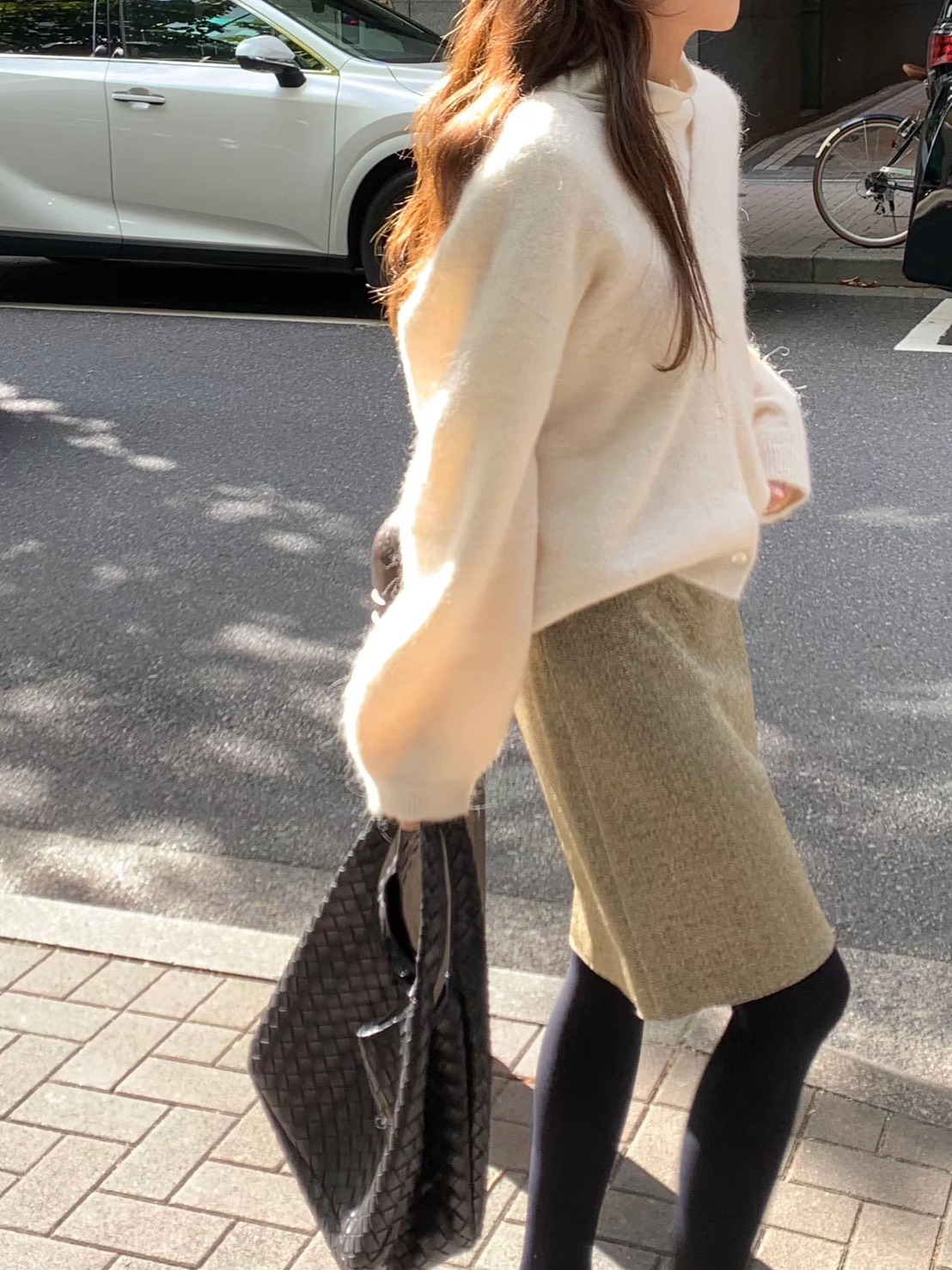 A25.顏值家駝羊毛V領排釦無縫外套