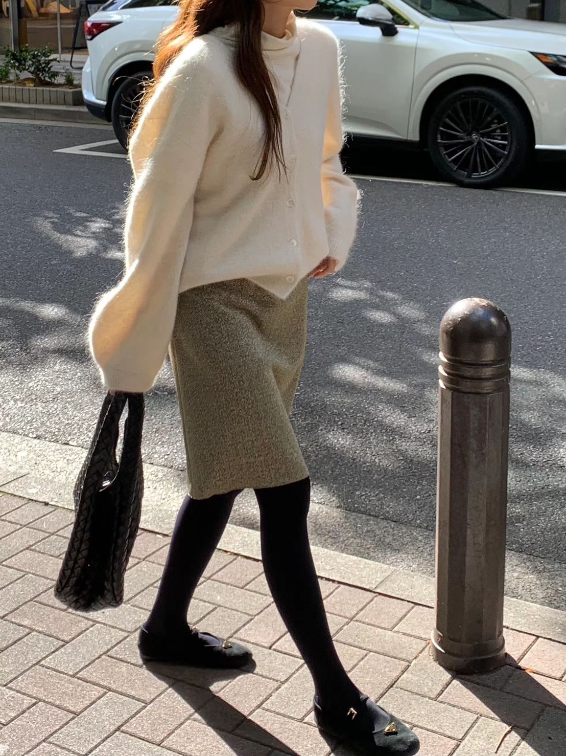 A25.顏值家駝羊毛V領排釦無縫外套