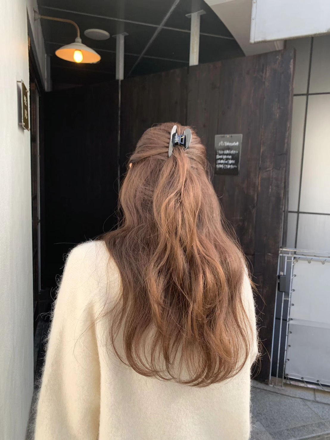 A25.顏值家駝羊毛V領排釦無縫外套