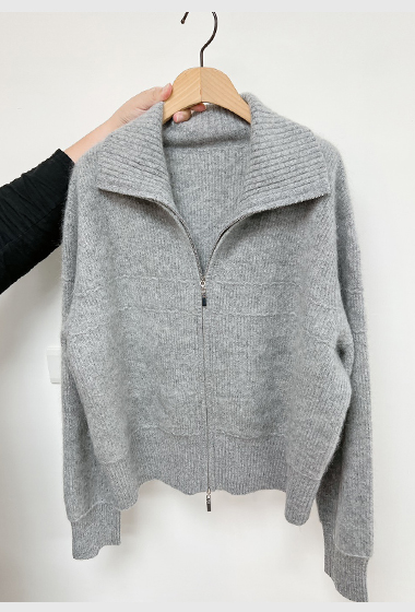 B06.水波紋織紋100%cashmere外套