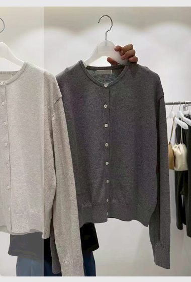 B44.質感家圓領雅致針織小外套