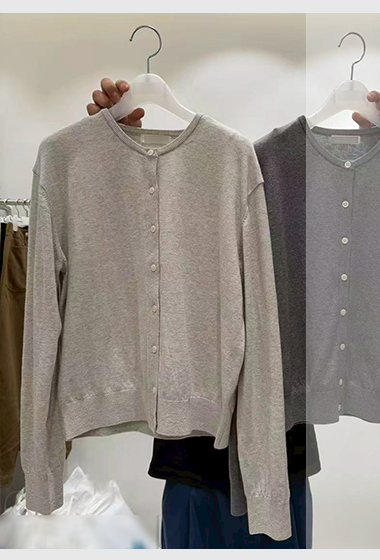 B44.質感家圓領雅致針織小外套