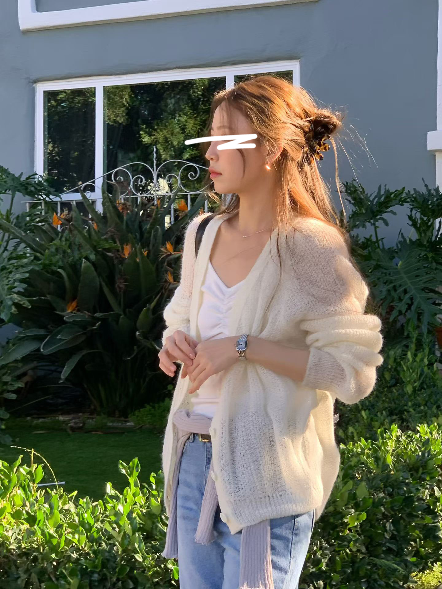 B66.迷人淡雅羊駝毛針織小外套