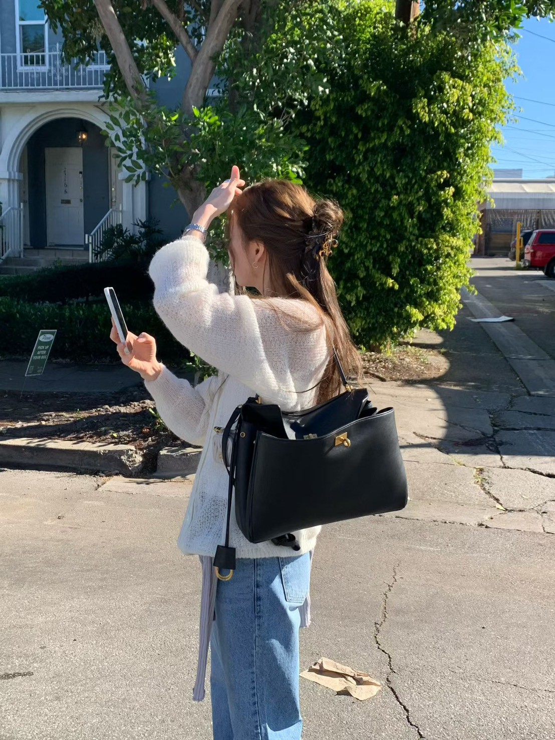 B66.迷人淡雅羊駝毛針織小外套