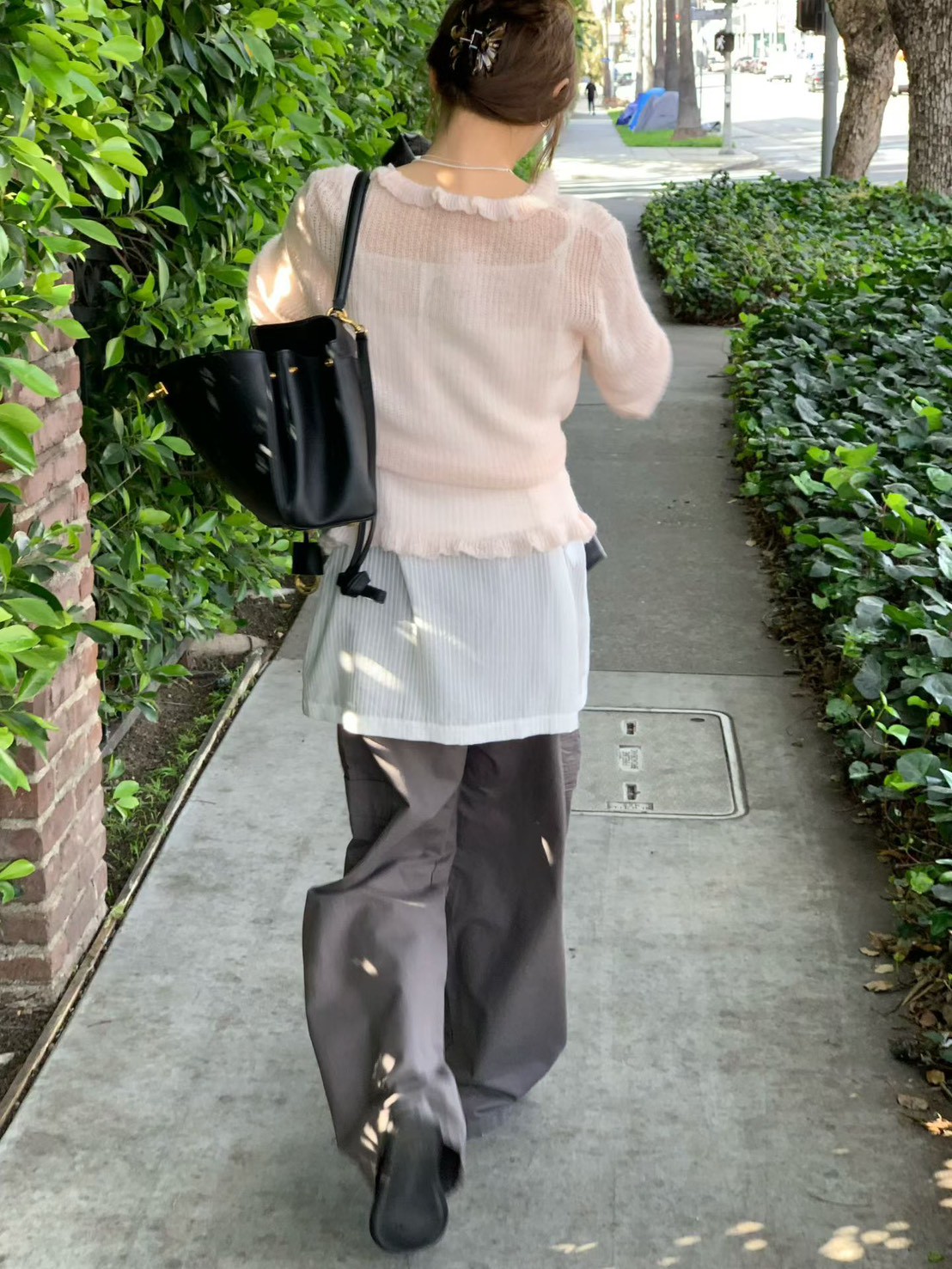 B57.浪漫小波浪粉彩針織小外套