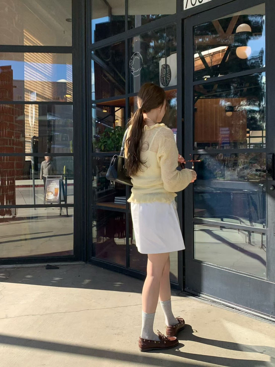 B57.浪漫小波浪粉彩針織小外套