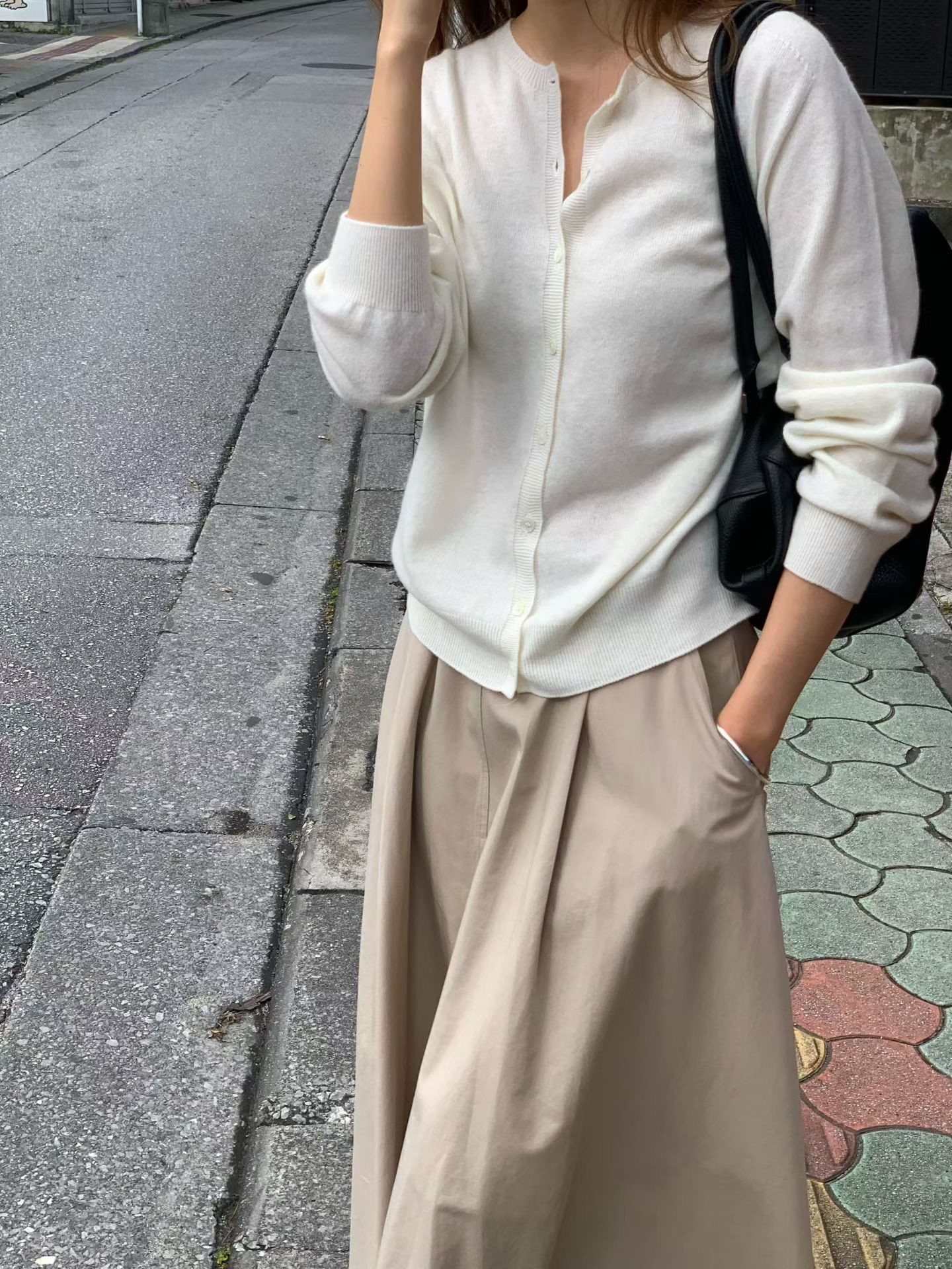 B12.大V家典雅80%WOOL圓領針織小外套