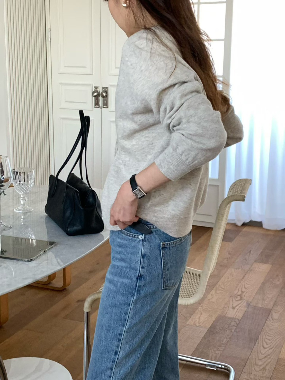 B12.大V家典雅80%WOOL圓領針織小外套