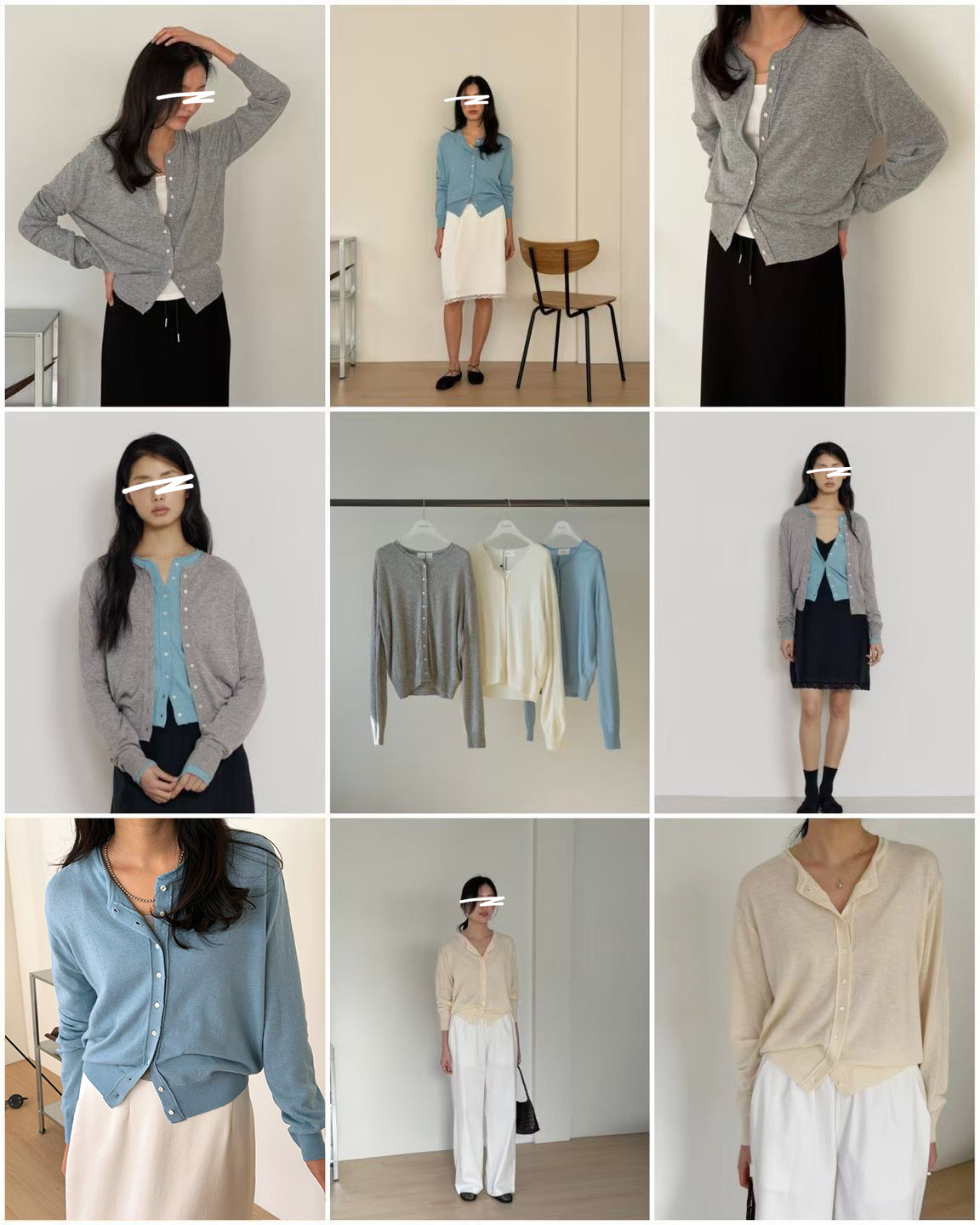 A71.瘦瘦歐膩溫柔排釦針織小外套