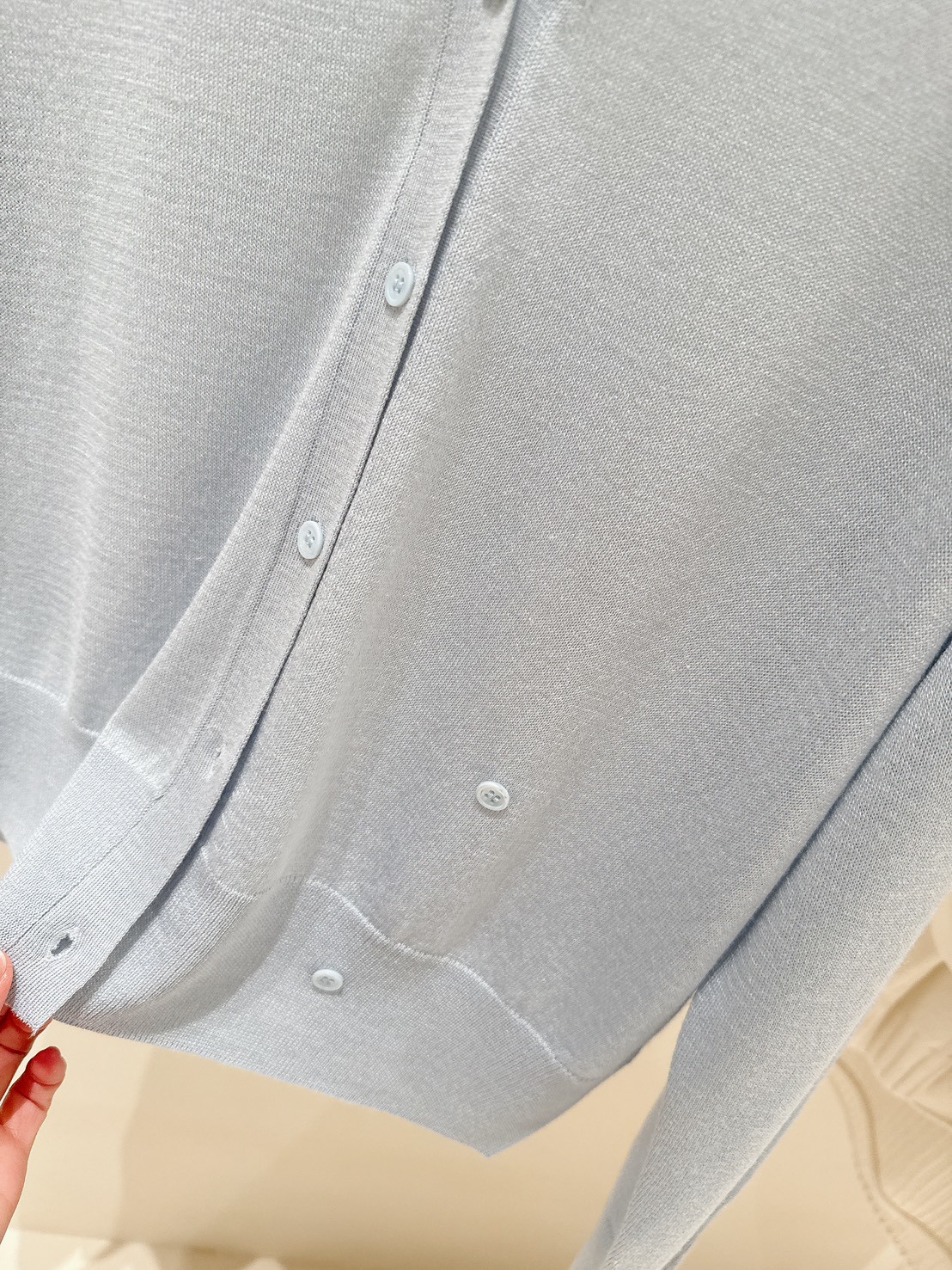 B09.初春溫柔女孩V領針織小外套