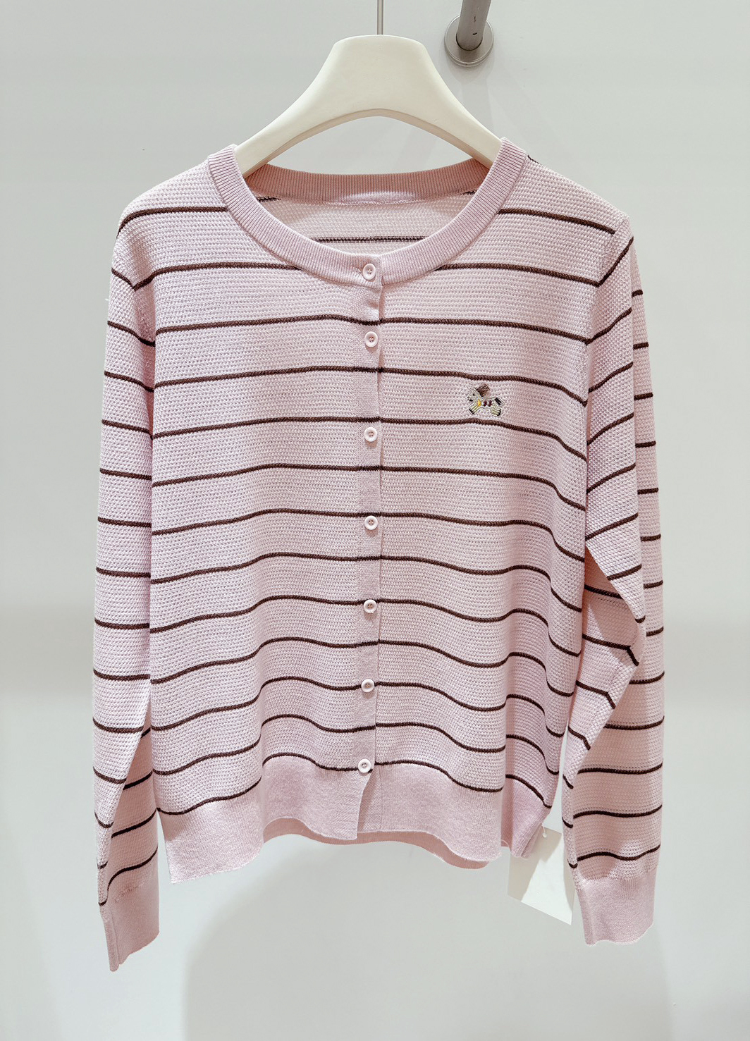 B106.細緻羊毛混訪條紋小外套