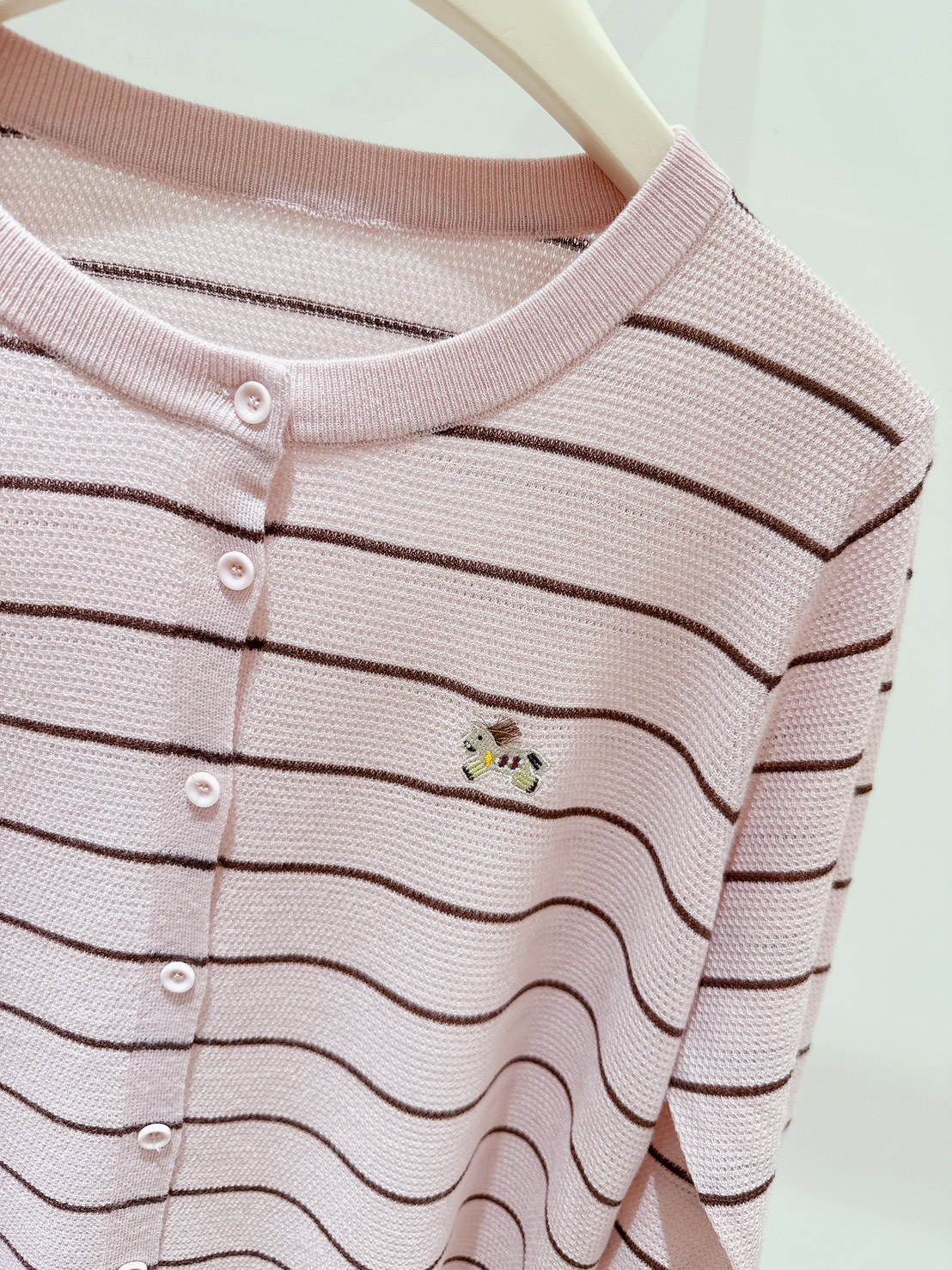 B106.細緻羊毛混訪條紋小外套