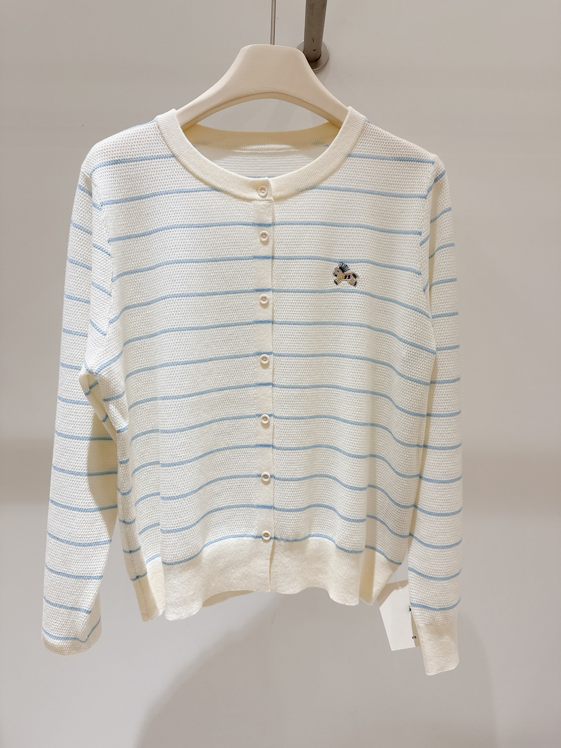 B106.細緻羊毛混訪條紋小外套