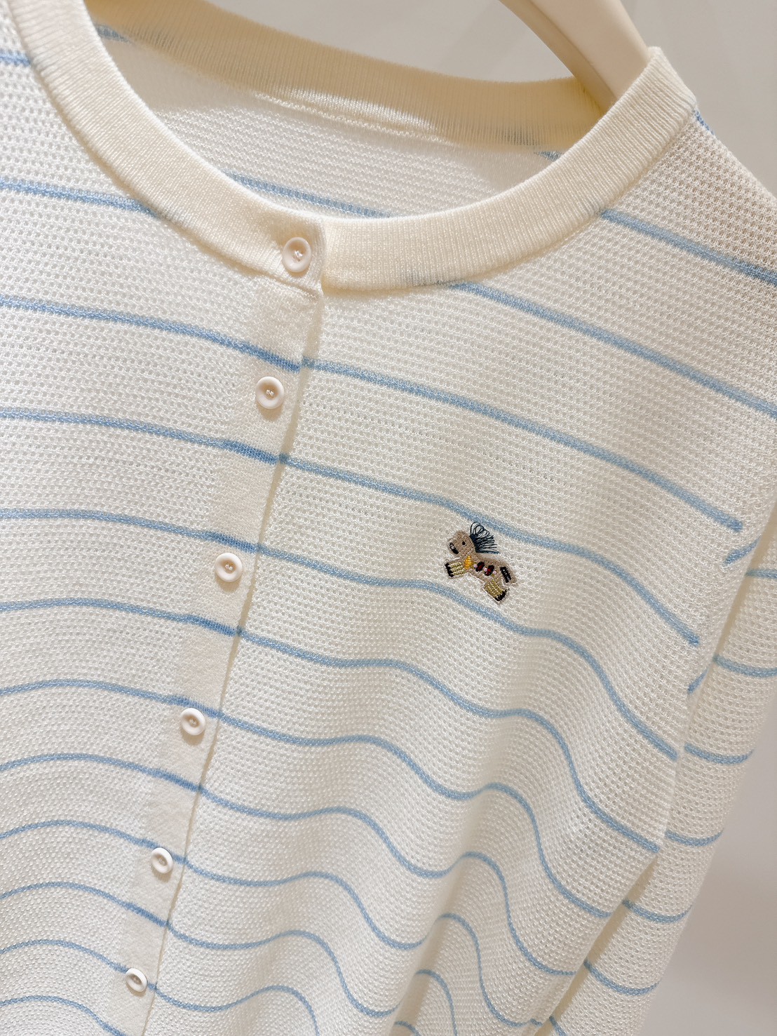 B106.細緻羊毛混訪條紋小外套