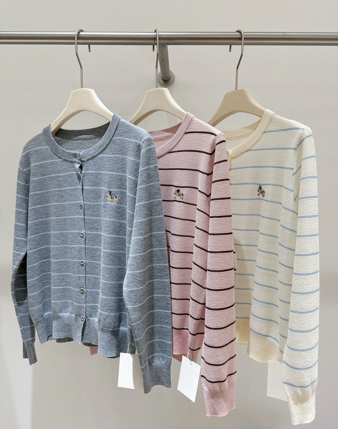 B106.細緻羊毛混訪條紋小外套