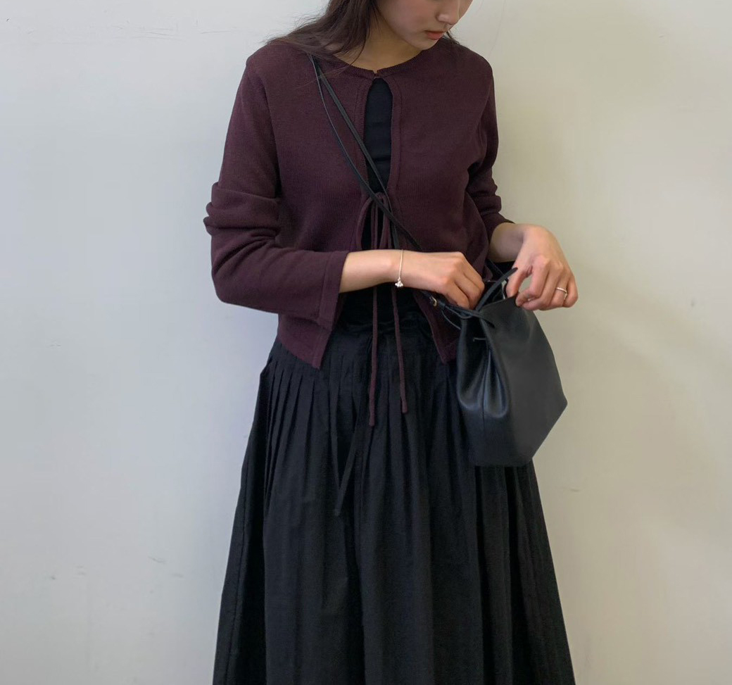 A26.質感家正反兩穿綁帶針織外套